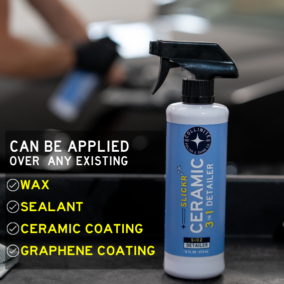 Can be applied over any coating- wax, sealant, ceramic coating, graphene coating