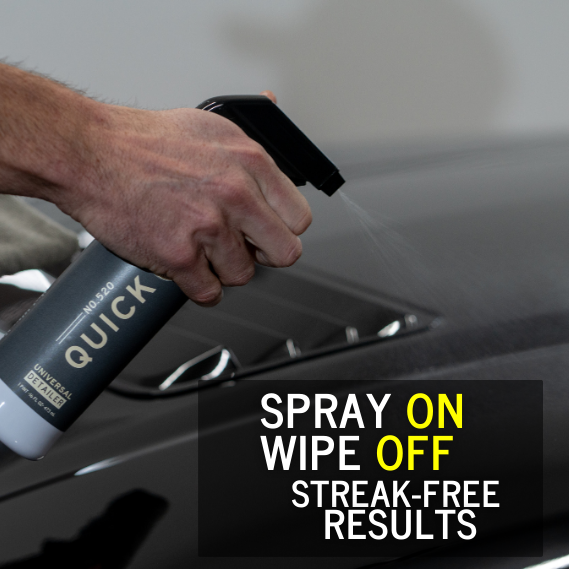 Spray on and wipe off. Streak-free results