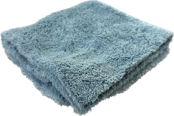 Blue 500gsm microfiber towel