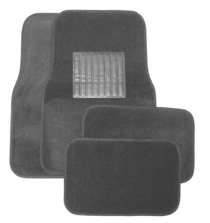 Grey Plastic Floor Mat 4pc