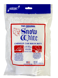 S.M. Arnold Snow White Chenille Wash Mitt